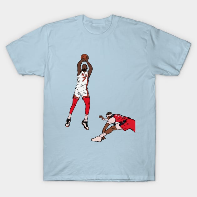 Kevin Durant Crosses Over Daniel Gafford T-Shirt by rattraptees